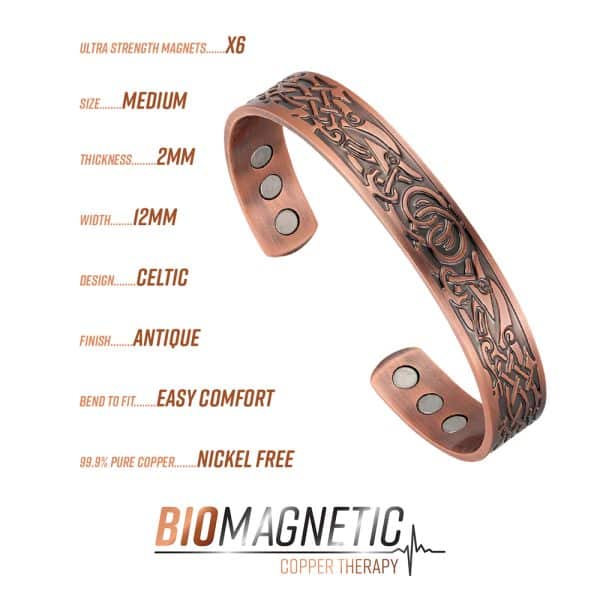 Abstract Copper Therapy Bracelet M20 Copper Info