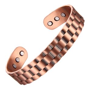 Link Copper Therapy Bracelet with 6 Neodymium Magnets - Magnetic therapy