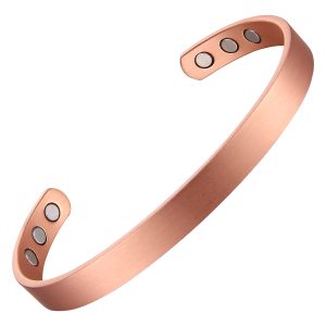 Slim Copper Therapy Bracelet with 6 Neodymium Magnets - Magnetic therapy