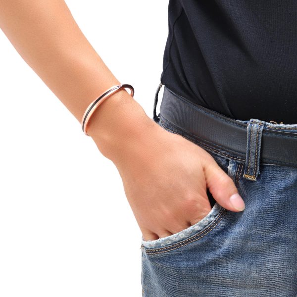 Elegant Copper Therapy Bracelet with Neodymium Magnets - Magnetic therapy - Image 5