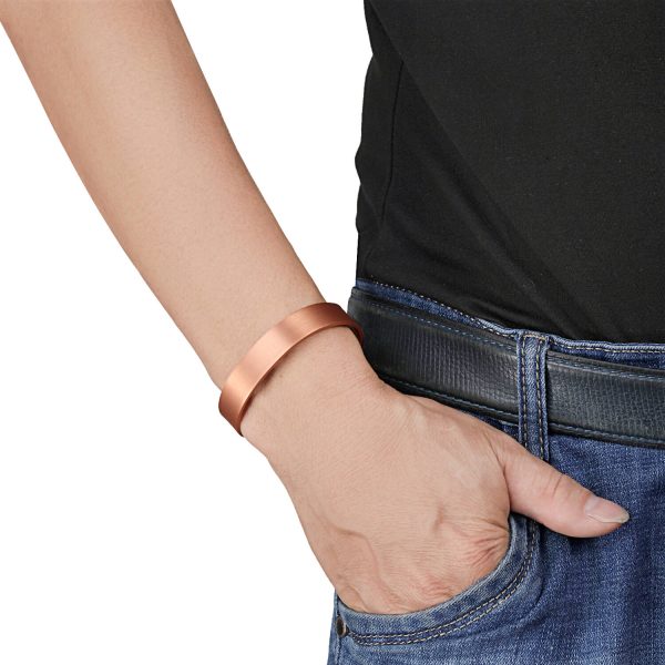 wearing copper therapy bracelet