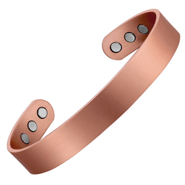 Brushed Copper Therapy Bracelet with 8 Neodymium Magnets - Magnetic therapy - Image 5
