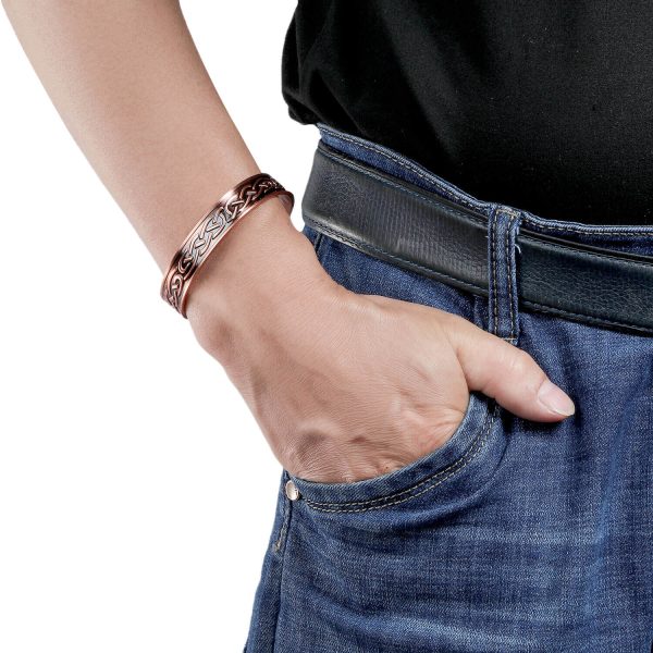 wearing copper therapy bracelet