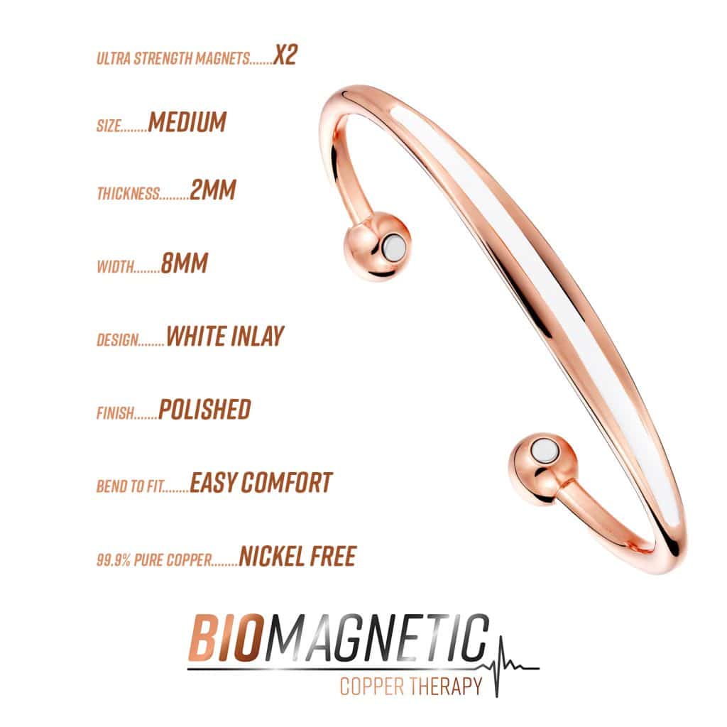 info graphic Elegant Copper Therapy Bracelet